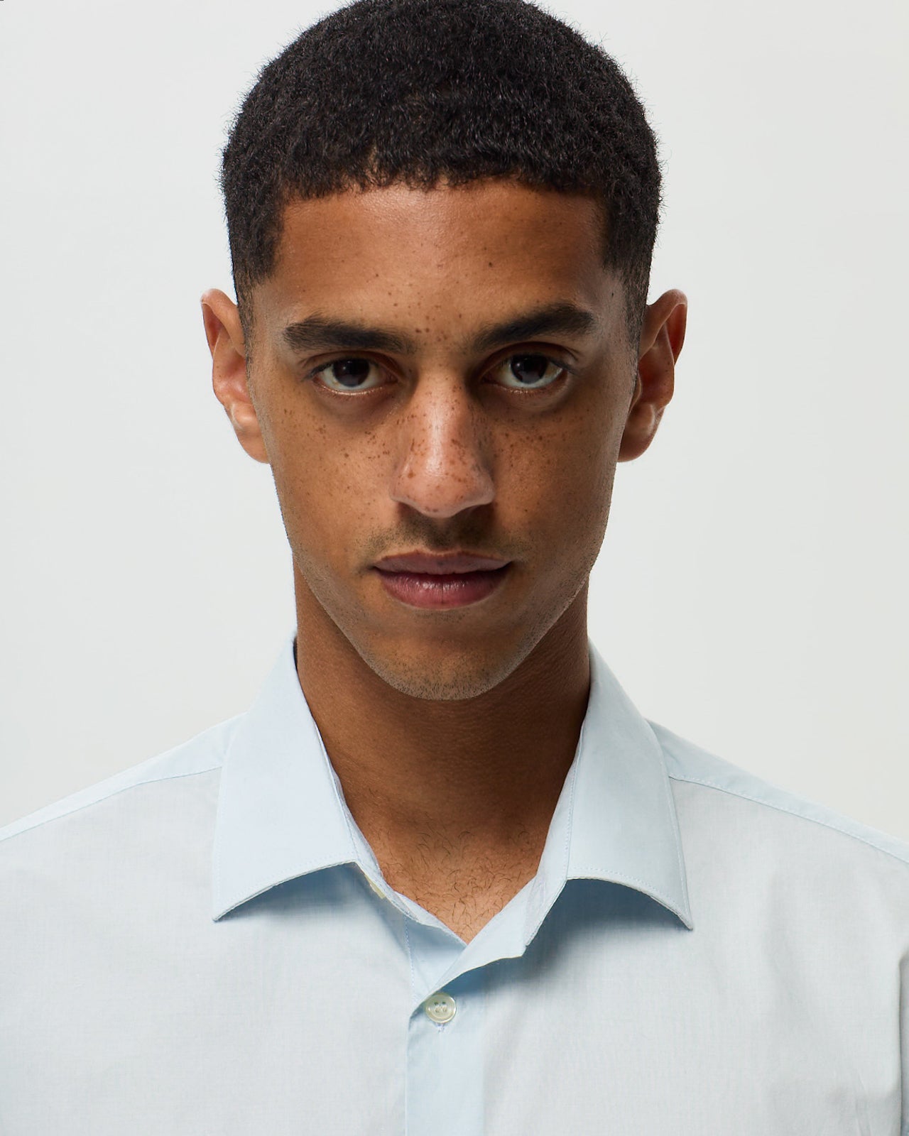 POPELINE Shirt – Azure Blue