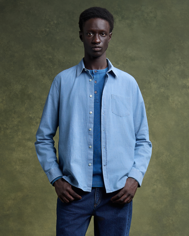 GREGOIRE Shirt - Denim Bleach