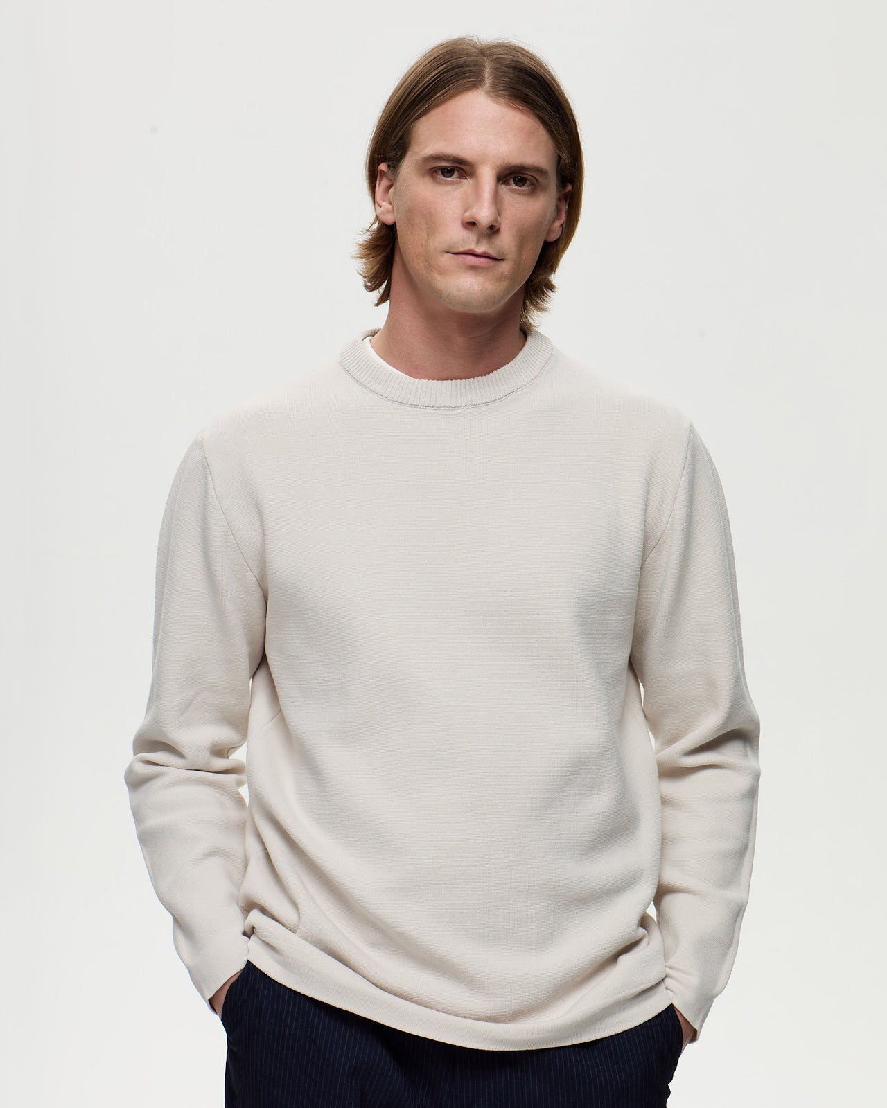 HARVEY Sweater - Ecru White