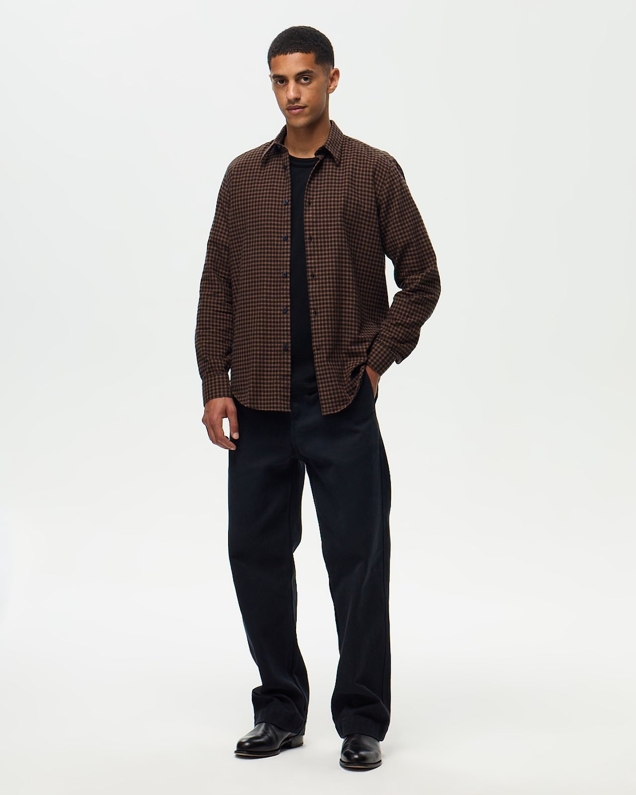CHEYENNE Shirt – Black/Chocolate