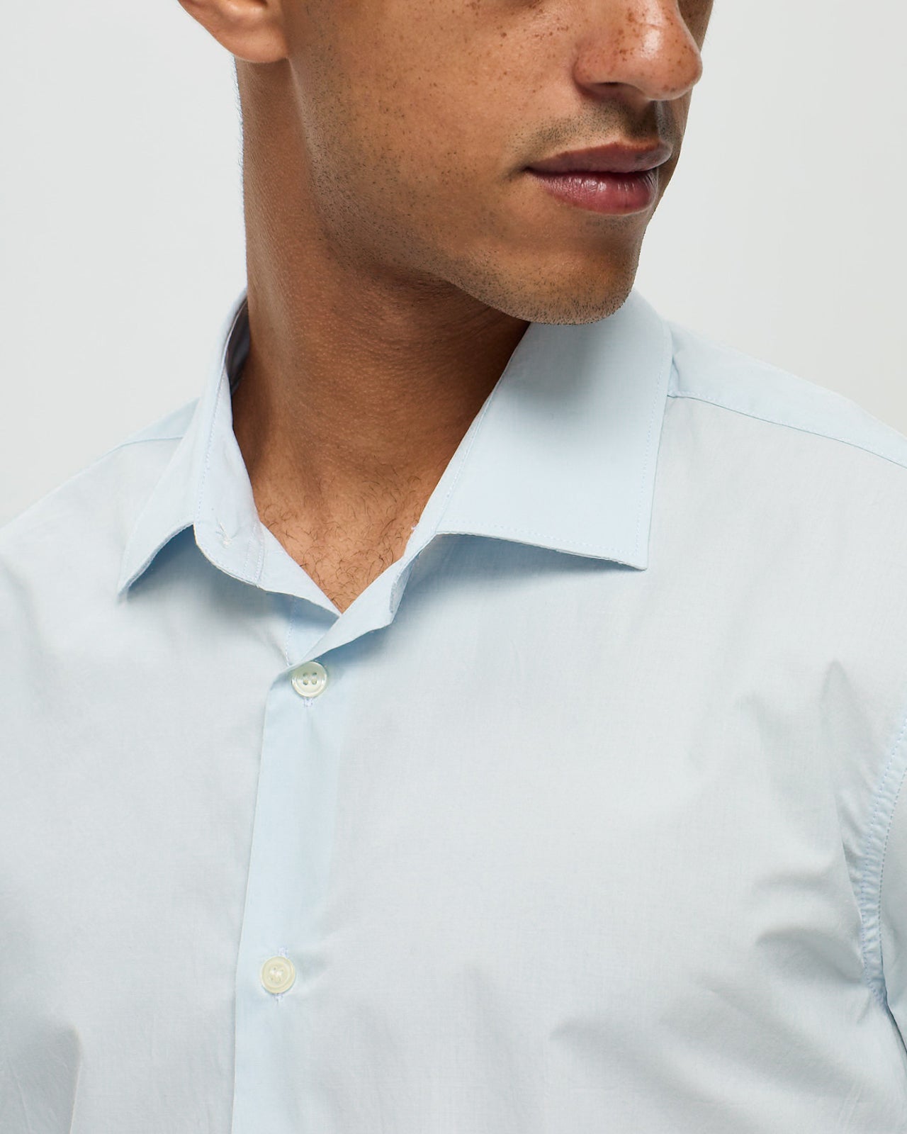 POPELINE Shirt – Azure Blue