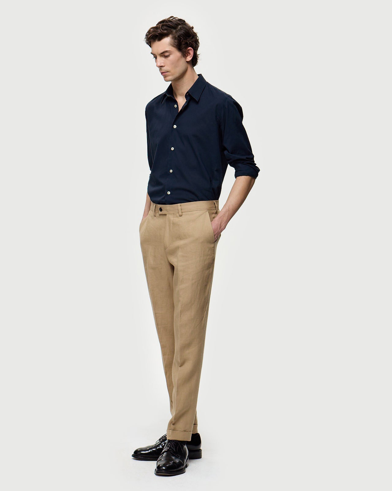 FREUD P Linen Suit Pants - Safari Beige