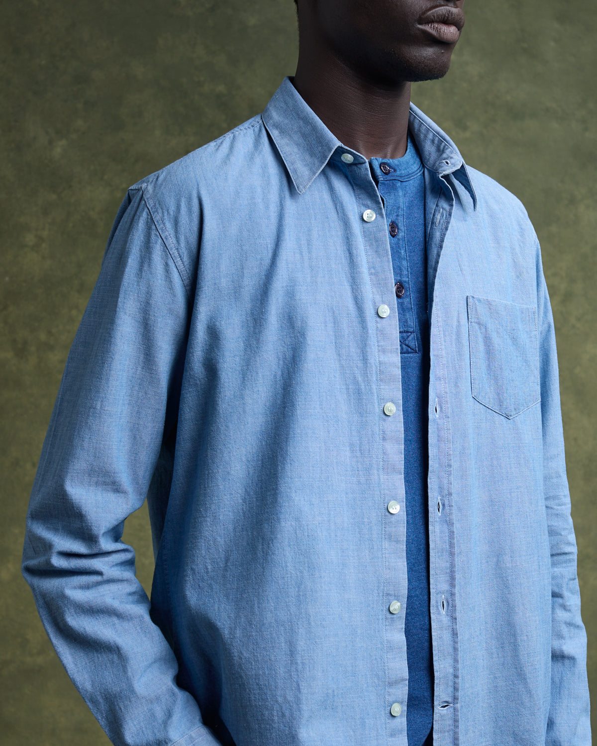 GREGOIRE Shirt - Denim Bleach