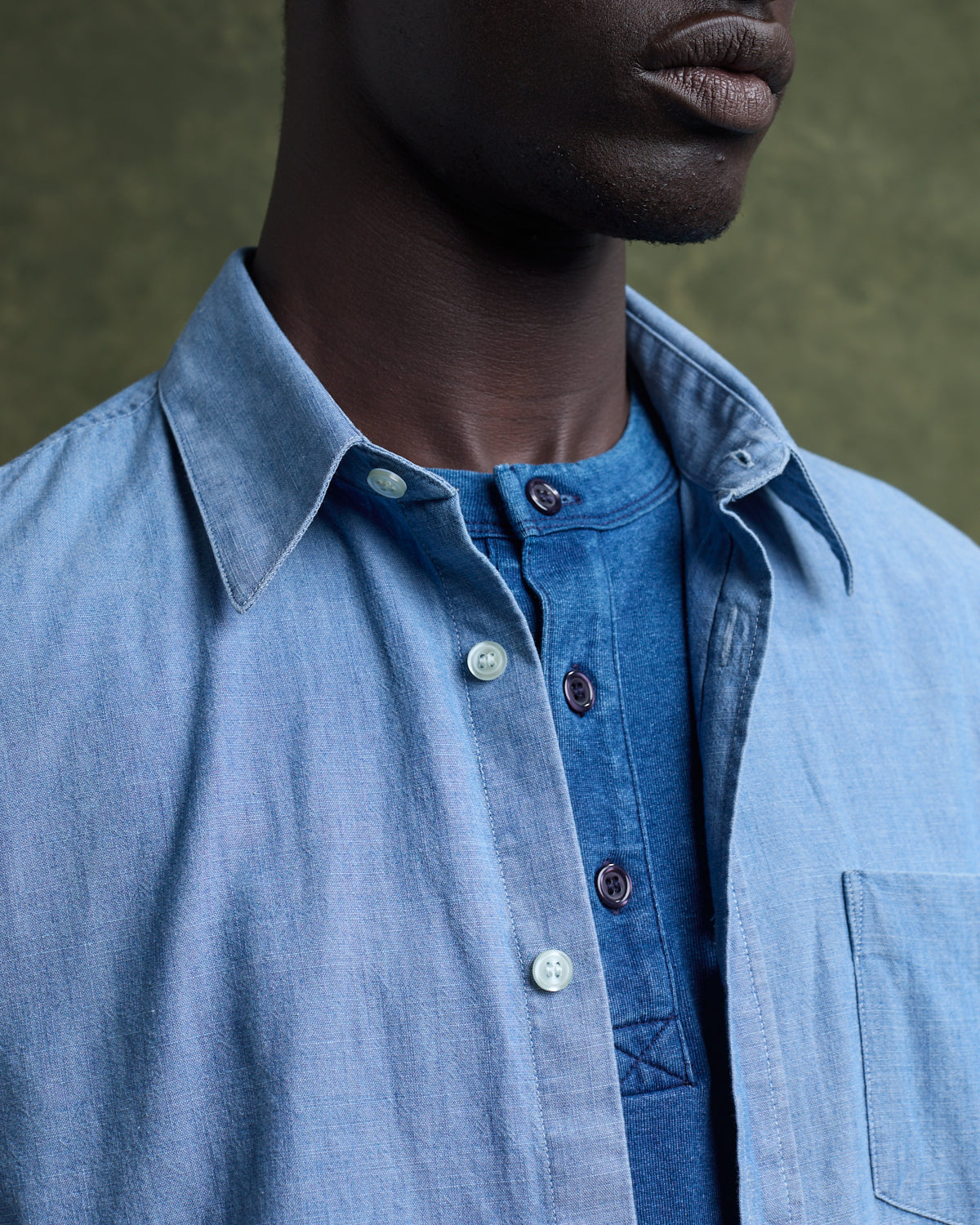 GREGOIRE Shirt - Denim Bleach