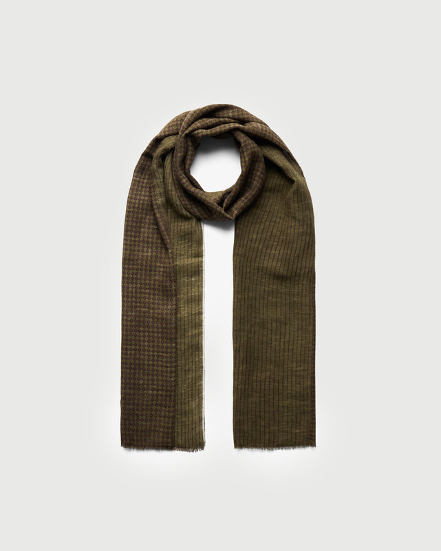 HEARST Scarf - Khaki/Coca