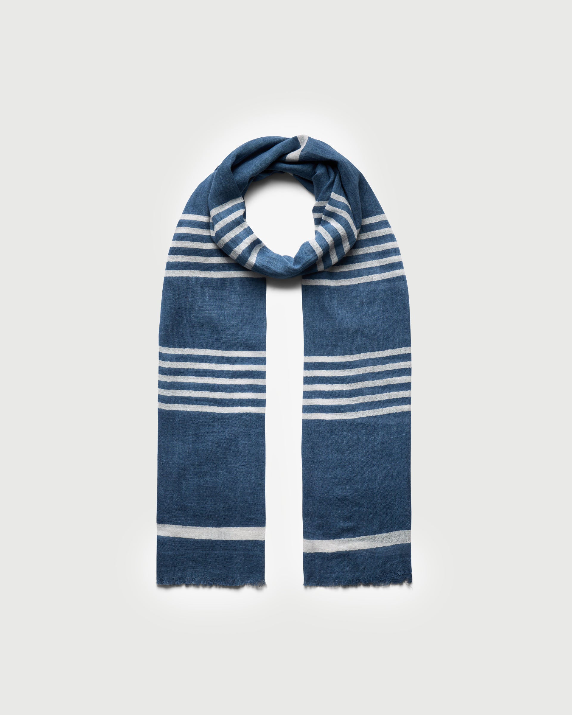 HICKS Scarf - Indigo/White