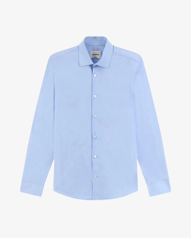 POPELINE Shirt - Bleu Aqua