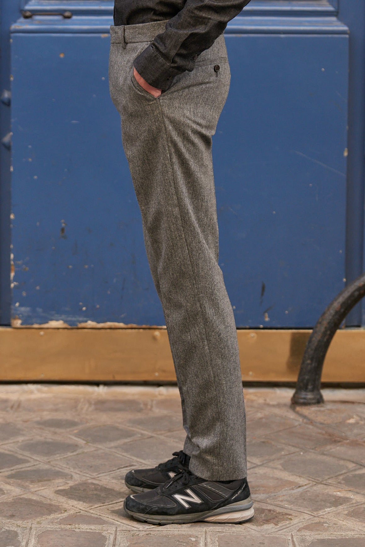 ELUARD Spring Suit Trousers - Smoke Grey