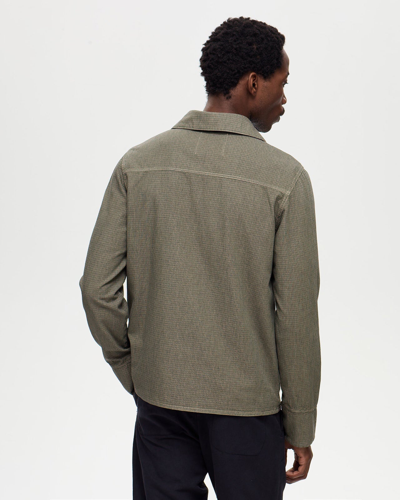 HITCHCOCK Houndstooth Jacket - Military Khaki