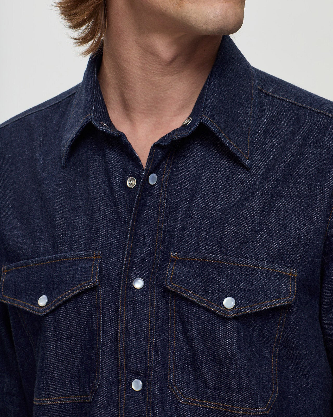 HARRIS Shirt - Rinsed Denim