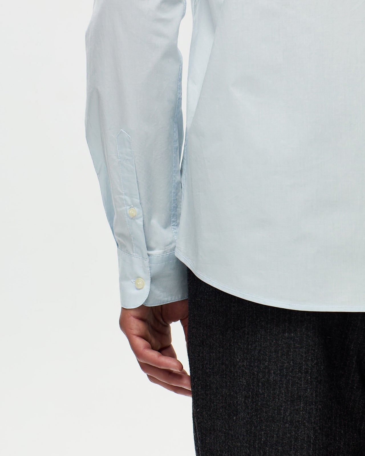 POPELINE Shirt – Azure Blue